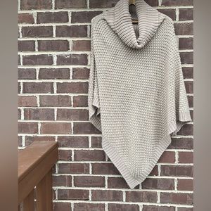Calvin Klein Oversized Knit Cape Poncho Sweater